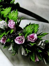 Ободок из фоамирана Нежность