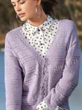 Классический жакет с рельефными узорами, фото