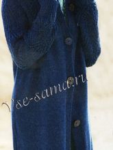 Длинный жакет с ажурными рукавами, фото