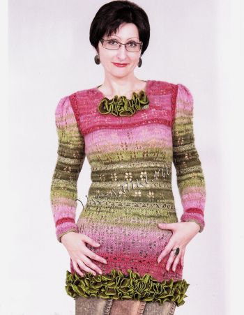 Пуловер с жабо, фото модели