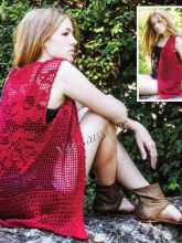 Красная безрукавка, фото