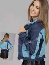 Куртка с вязаными вставками, фото Куртка с вязаными вставками, фото