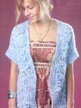 Меланжевый жакет с цветами, фото