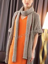 Жакет без застёжки и шарф, фото