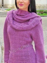 Жакет и шарф розовый кедр, фото