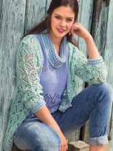 Жакет и топ с воротником гольф, фото