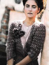 Жакет крючком - Чертополох, фото