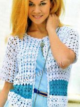 Жакет крючком - Нежность, фото