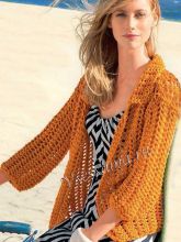 Жакет оранжевого цвета, фото