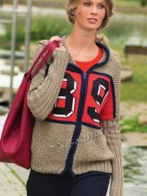 Жакет с капюшоном и аппликацией, фото