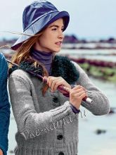 Жакет с меховым воротником