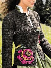 Жакет с розами, фото