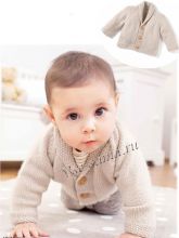 Жакет с воротником-шалькой на малыша до 3 лет, фото