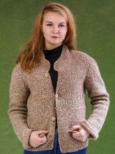 Жакет с жемчужным узором, фото модели