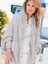 Жакет спицами без застёжки, фото