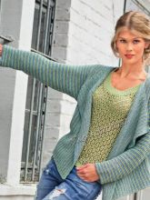 Жакет в рубчик и топ, фото