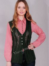 Жилетка на пуговицах, фото
