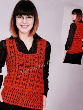 Ажурная безрукавка крючком, фото