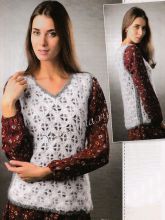 Белая безрукавка из пряжи травка, фото