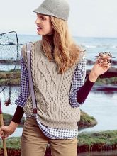 Безрукавка с косами, фото модели