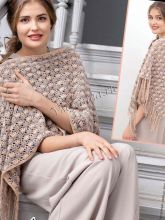 Летнее пончо крючком, фото