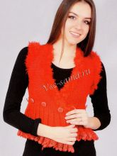 Оригинальный красный жилет, фото