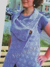 Оригинальный жилет крючком, фото