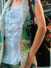 Удлиненная безрукавка, фото