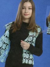 Жилет бирюзовый, фото