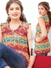 Жилет из фасонной пряжи, фото