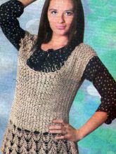 Жилет с ажурной оборкой, фото