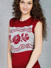 Жилетка с жаккардовым узором, фото