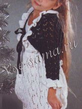 Черно-белый костюм для девочки