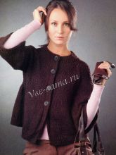 Жакет цвета горького шоколада