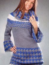 Платье-туника с отделкой из тесьмы