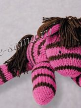 Зебра в розовую полоску, фото