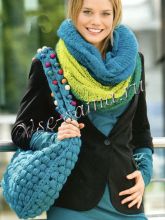 Шарф-хомут и сумка