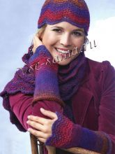 Шарф, шапка и нарукавники
