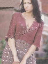 Туника с воротником поло