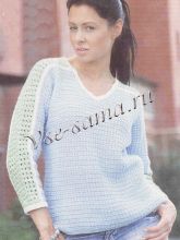 Пуловер с цельнокроенными рукавами