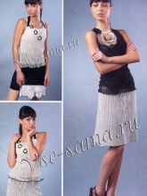 Ажурный топ и юбка