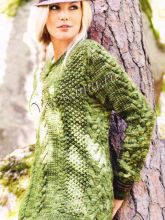 Узорчатый меланжевый пуловер