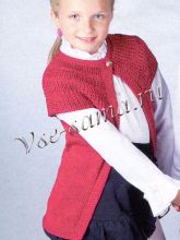 Бордовый жакет на пуговице