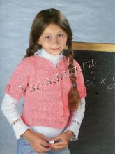 Детский жакет с короткими рукавами