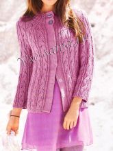 Ажурный жакет реглан