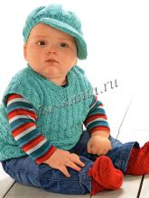 Безрукавка и кепочка