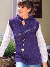 Безрукавка с капюшоном