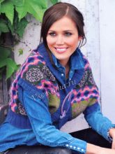 Жаккардовая накидка с рукавами