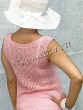 Розовый топ-сеточка