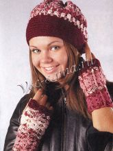 Меланжевые митенки